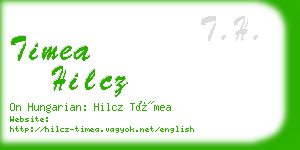 timea hilcz business card